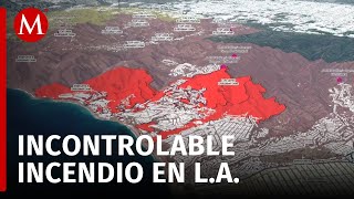 Imágenes desde el espacio muestran incendio forestal en California con modelo 3D