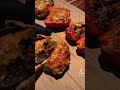 Smoked and stuffed bell peppers