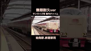 【無限耐久】寝台特急サンライズ号 車内チャイム 始発駅用.終着駅用