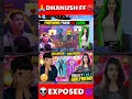 Dhanush ff Exposed 😡 || ధనుష్ ff కి రోస్టింగ్ 🙏 #shorts #dhanushff