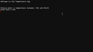 Python Challenge 9 - Temperature Checker
