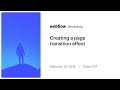 Creating a page transition effect