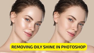 How to remove OILY SHINE from skin in Photoshop. Two methods!