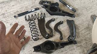 Audi Q3 Rear suspension work (@skilledmechanictamil )