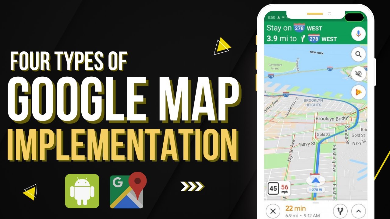 How To Implement Google Map In Android Studio - Google Maps In Hindi ...