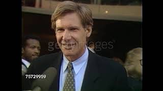 Harrison Ford at the premiere of Patriot Games (1992)