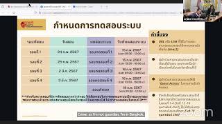 การประชุมชี้แจงคณะกรรมการระดับสนามสอบ O-NET ดิจิทัล ม.6 สนามสอบ วันที่ 19 มกราคม 2567 ช่วงเช้า