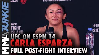 Carla Esparza open to Amanda Ribas, title shot after win | UFC on ESPN 14 post-fight interview