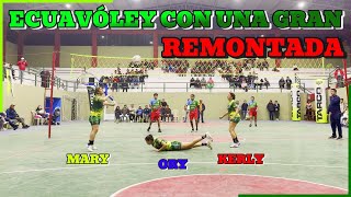 💯Ecuavóley con una gran remontada💪Este nuevo trio esta para sorprender❤️Mary/Kerly/Ory❤️