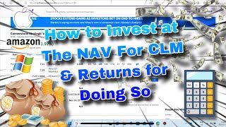 HOW To DRIP At NAV For (CLM) Cornerstone For Huge Monthly Dividend Income With Fidelity Investments