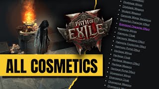 All Known POE 2 Cosmetics So Far | New Patch \u0026 Many More!