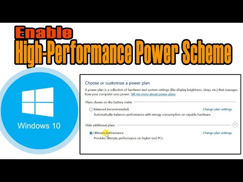 Как включить план электропитания Ultimate Performance в Windows 10 на ноутбуке