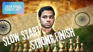 Slow Start, Strong Finish | Tata Steel Chess 2025 | Arjun Erigaisi, Gukesh D, Nodirbek Abdusattorov