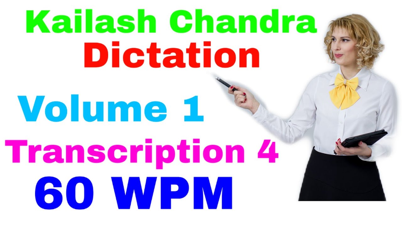 Dictation 60 Wpm A 1 Youtube