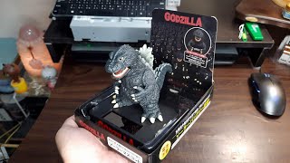 哥吉拉(GODZILLA)太陽能搖擺公仔 玩具開箱文