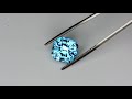 7.38ct electric blue topaz brazil