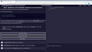 Basic JavaScript (47/111) | Write Reusable JavaScript with Functions | freeCodeCamp