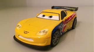 Mattel Disney Cars 2 Jeff Corvette WGP Racer #24 Die-cast Review