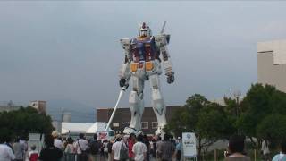 ガンダム静岡に立つ！(RG1/1ガンダム立像) 静岡ホビーフェア　東静岡　01