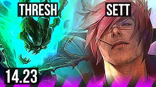 THRESH & Corki vs SETT & Ezreal (SUP) | KR Diamond | 14.23