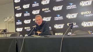 VCU basketball coach Ryan Odom on intensity during timeout early in win at George Washington