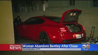 LAPD In Search Of Driver Following Pursuit Of Red Bentley