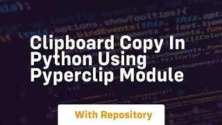 Clipboard copy in python using pyperclip module