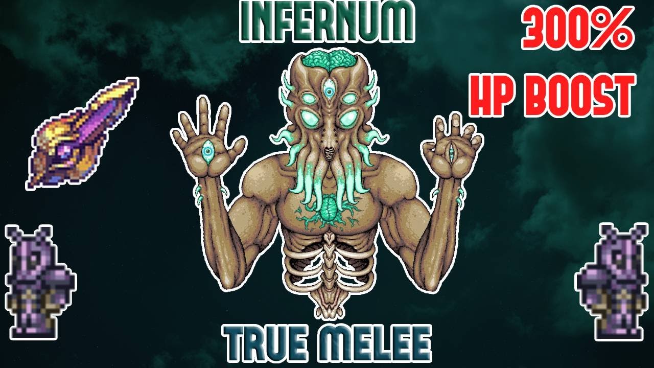 Terraria Calamity Infernum | Moon Lord | TRUE MELEE +300% HP Boss ...