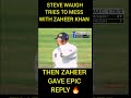 Zaheer Khan vs Steve Waugh #highlights #cricket