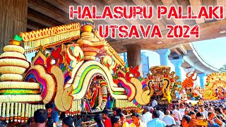 Halasuru Pallaki Utsava 2024 | Biggest Pallaki Celebration in Bangaluru | Crazy Crowd @Templecrewww