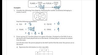Year 10 5.3 Probability 4 - Formal Notation for conditional probability