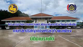 การขจัดความยากจนและพัฒนาคนทุกช่วงวัย มิติรายได้ อำเภอโพธิ์ประทับช้าง จังหวัดพิจิตร