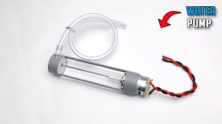 How To Make Water Pump From DC Motor At Home