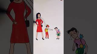 give your child good manners/ #shorts #art #viral #satisfying #youtubeshorts #drawing
