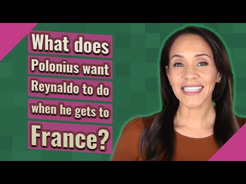 What is Polonius telling Reynaldo to do?