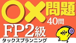 わかる！FP２級 ＜一問一答＞ 2023年9月 学科試験 タックスプランニング 40問 【聞き流し】