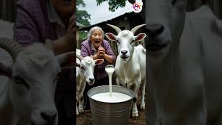 बकरी ने दादी को खुश कर दिया #goat #cow #humanity #helptheanimals #animals #shortsvideo #shorts