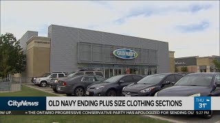 Old Navy ending plus size clothing sections