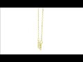 19mm diamond love pendant nameplate and chain 0.25ct in 14k yellow gold nk2264lovey1