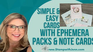 How to Create Simple & Easy Cards with Ephemera Packs
