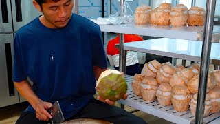 COCONUT JELLY MAKING | Thai Fruit