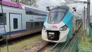 🇫🇷 ALSTOM French SNCF EMU number 84544M leaving Nantes