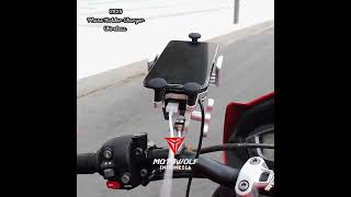 Motowolf Phone Holder Charger Wireless USB Plus Stabilizer 2825 \u0026 2826