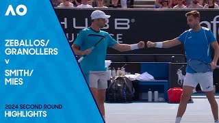 Granollers/Zeballos v Mies/Smith Highlights | Australian Open 2024 Second Round