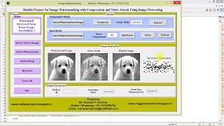 Image Watermarking with Compression and Noise Attack using Matlab Project Code