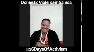 Domestic Violence in Samoa - 16 Days of Activism 2020