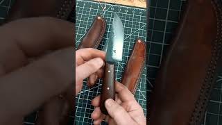 Knife Maker # short, Trapper Knives Completed, Hand Forged Carbon Steel. Blacksmith Knife Making
