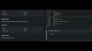ATM problem C Code chef challenge