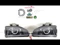 92-95 Honda Civic Retrofit Headlights - 2.5