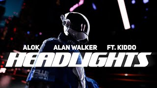 Alok And Alan Walker - Headlights Feat Kiddo Official Lyric Video